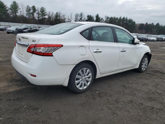 3N1AB7AP8FY323846 - 2015 NISSAN SENTRA S WHITE photo 3