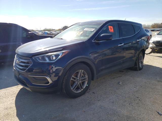 5XYZT3LB2JG526252 - 2018 HYUNDAI SANTA FE S BLUE photo 1