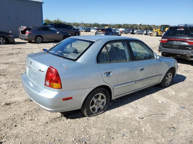 KMHCG45C94U499832 - 2004 HYUNDAI ACCENT GL SILVER photo 3