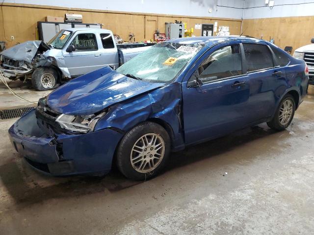 1FAHP35N48W158697 - 2008 FORD FOCUS SE BLUE photo 1