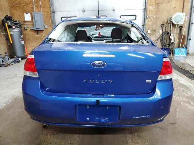 1FAHP35N48W158697 - 2008 FORD FOCUS SE BLUE photo 6