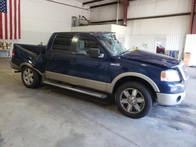 1FTPW12V78FB27333 - 2008 FORD F150 SUPERCREW BLUE photo 4