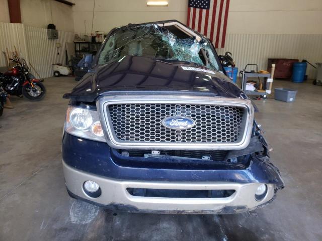 1FTPW12V78FB27333 - 2008 FORD F150 SUPERCREW BLUE photo 5