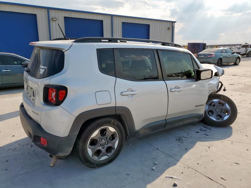 ZACCJAAT9GPD73521 - 2016 JEEP RENEGADE SPORT SILVER photo 3