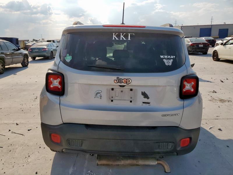 ZACCJAAT9GPD73521 - 2016 JEEP RENEGADE SPORT SILVER photo 6