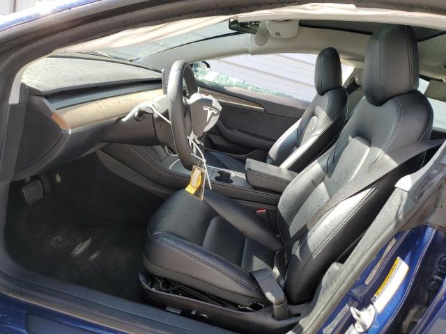 5YJ3E1EA1NF370713 - 2022 TESLA MODEL 3 BLUE photo 7