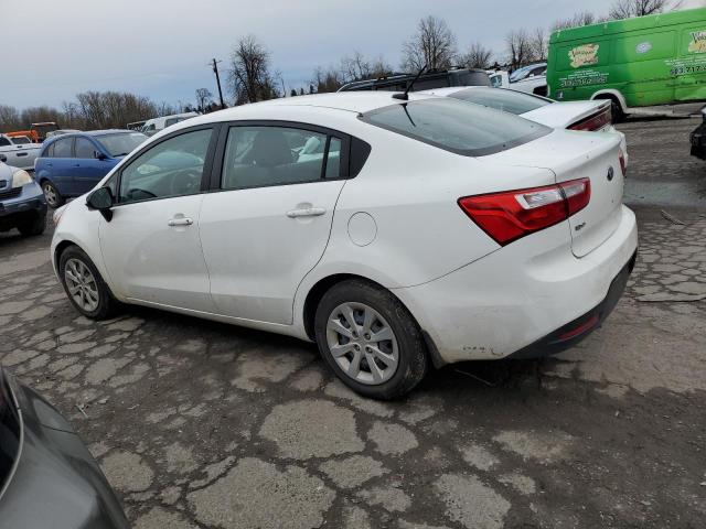 KNADM4A39F6509562 - 2015 KIA RIO LX WHITE photo 2