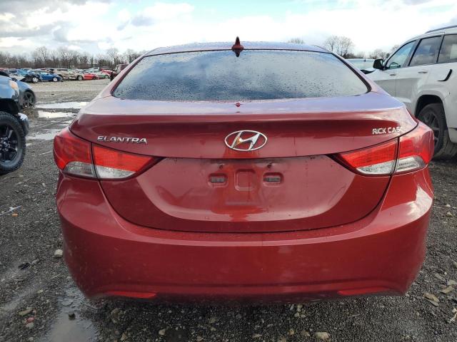 KMHDH4AE3DU813421 - 2013 HYUNDAI ELANTRA GLS RED photo 6