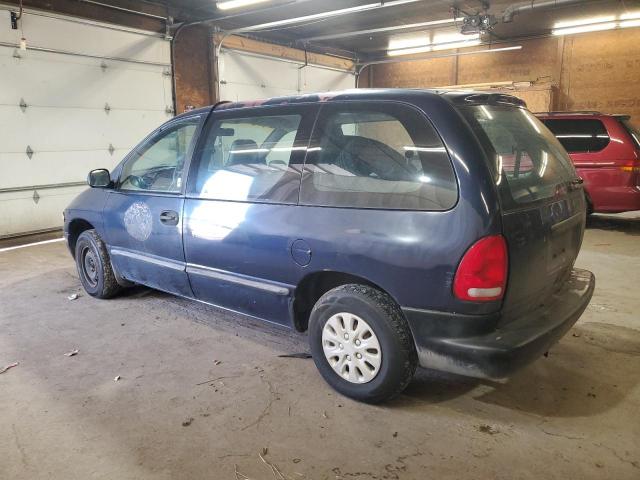 2P4FP2535WR857963 - 1998 PLYMOUTH VOYAGER BLUE photo 2