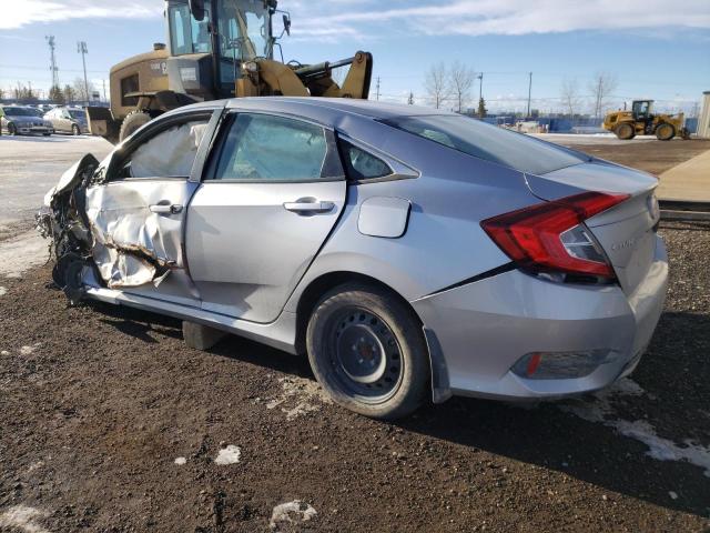 2HGFC2F50MH003838 - 2021 HONDA CIVIC LX SILVER photo 2