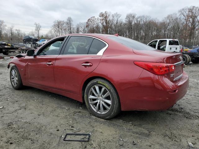 JN1BV7AR3FM405970 - 2015 INFINITI Q50 BASE RED photo 2