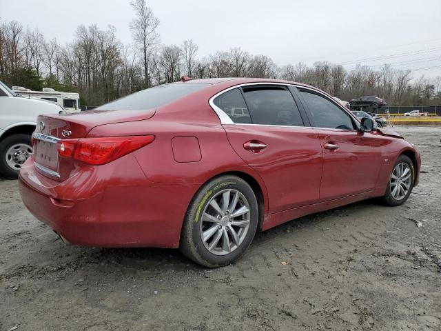 JN1BV7AR3FM405970 - 2015 INFINITI Q50 BASE RED photo 3