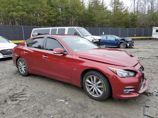 JN1BV7AR3FM405970 - 2015 INFINITI Q50 BASE RED photo 4