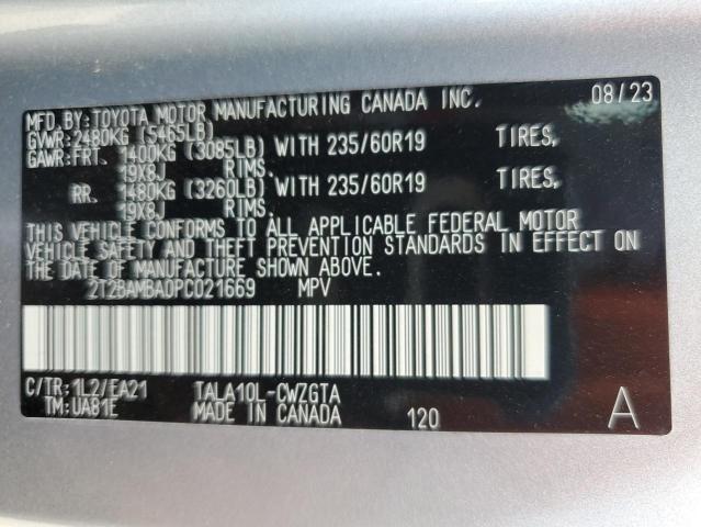 2T2BAMBA0PC021669 - 2023 LEXUS RX 350 BASE Gümüş foto 14