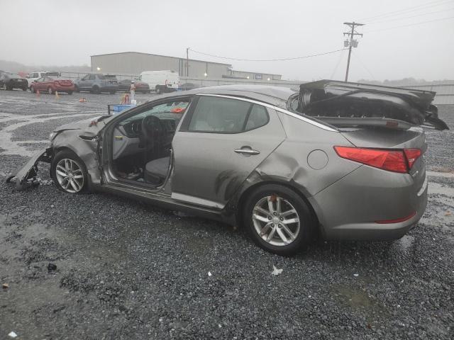 5XXGM4A79DG145502 - 2013 KIA OPTIMA LX GRAY photo 2