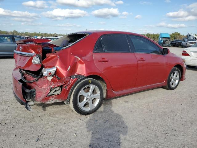 2T1BU4EE5DC970768 - 2013 TOYOTA COROLLA BASE RED photo 3