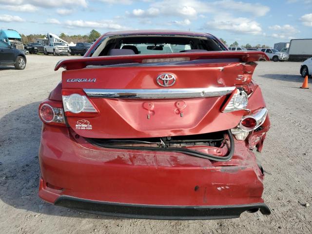 2T1BU4EE5DC970768 - 2013 TOYOTA COROLLA BASE RED photo 6