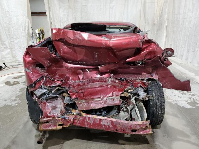 1G2ZA5E00A4134001 - 2010 PONTIAC G6 MAROON photo 6