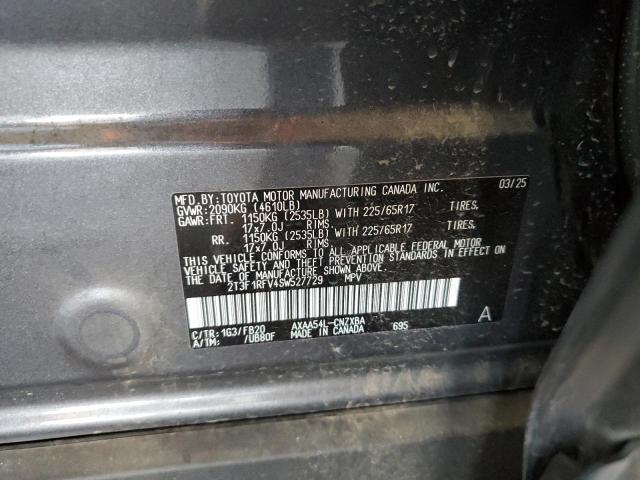 2T3F1RFV4SW527729 - 2025 TOYOTA RAV4 LE 灰色 照片 13