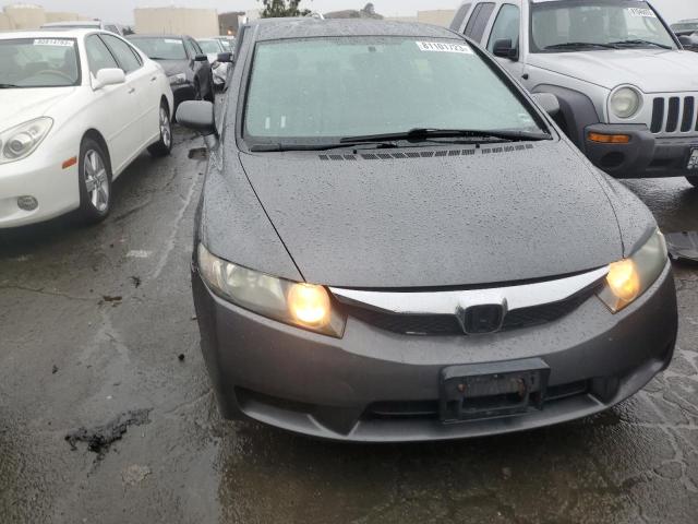 2HGFA16509H532715 - 2009 HONDA CIVIC LX GRAY photo 5