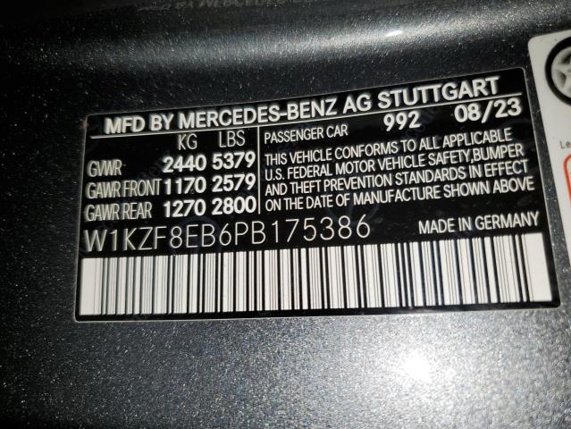 W1KZF8EB6PB175386 - 2023 MERCEDES-BENZ E 350 4MATIC GRAY photo 13