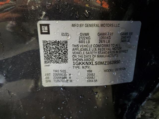 1GKKNXLS0MZ163950 - 2021 GMC ACADIA DENALI Grafit foto 13