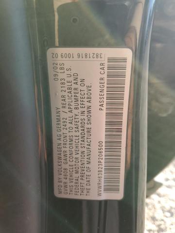 WVWRH63B23P206500 - 2003 VOLKSWAGEN PASSAT GLX Qara foto 13