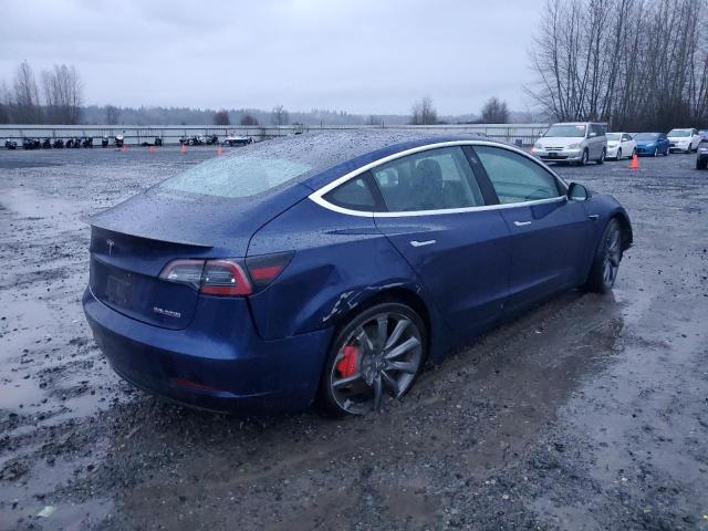 5YJ3E1EB2JF082590 - 2018 TESLA MODEL 3 BLUE photo 3