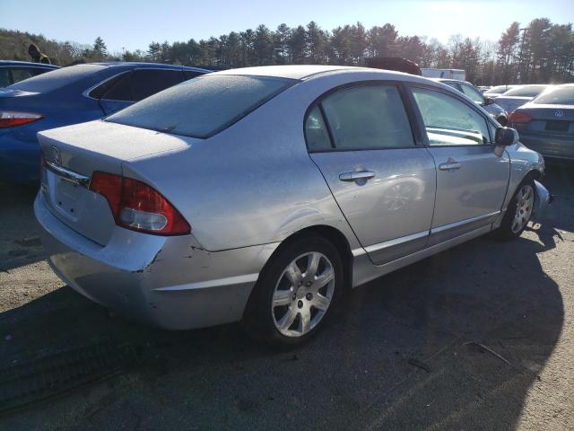 2HGFA16519H341594 - 2009 HONDA CIVIC LX SILVER photo 3