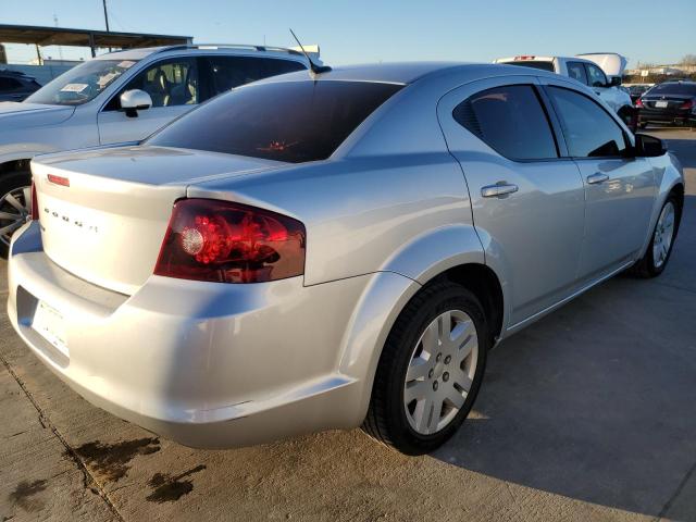 1C3CDZAB4CN128596 - 2012 DODGE AVENGER SE SILVER photo 3