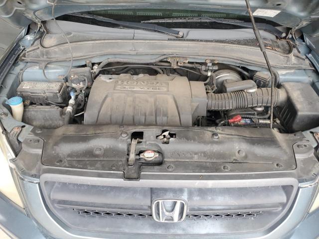 2HKYF18795H567410 - 2005 HONDA PILOT EXL TEAL photo 12