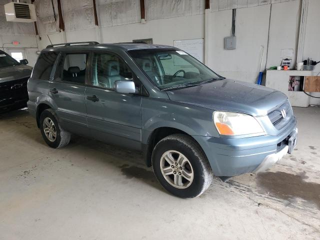 2HKYF18795H567410 - 2005 HONDA PILOT EXL TEAL photo 4