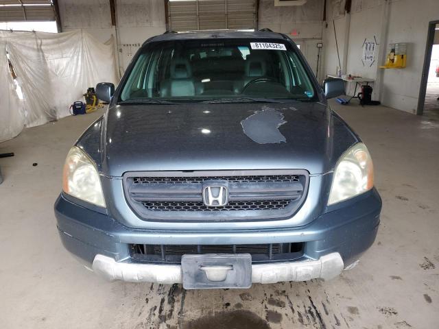 2HKYF18795H567410 - 2005 HONDA PILOT EXL TEAL photo 5