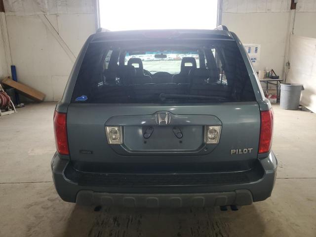 2HKYF18795H567410 - 2005 HONDA PILOT EXL TEAL photo 6