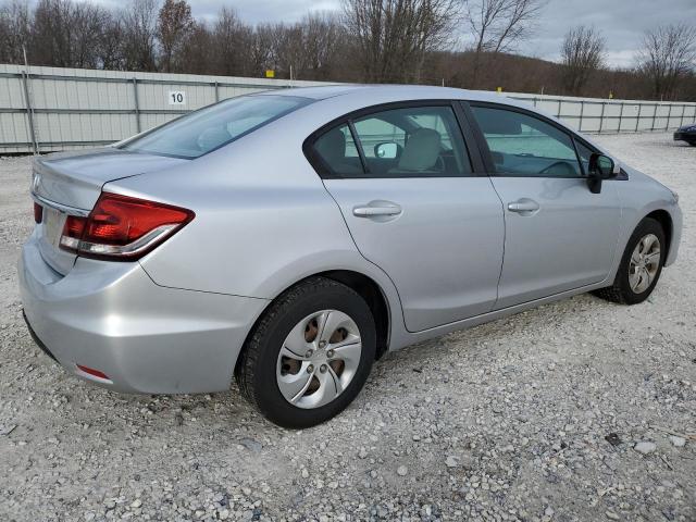 19XFB2F57FE284987 - 2015 HONDA CIVIC LX SILVER photo 3