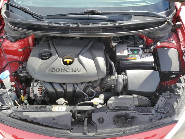 KNAFK4A68G5554217 - 2016 KIA FORTE LX RED photo 11