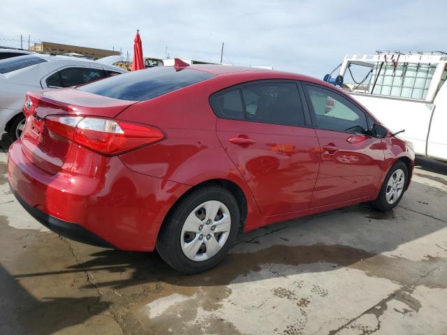 KNAFK4A68G5554217 - 2016 KIA FORTE LX RED photo 3