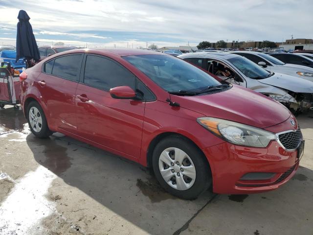 KNAFK4A68G5554217 - 2016 KIA FORTE LX RED photo 4