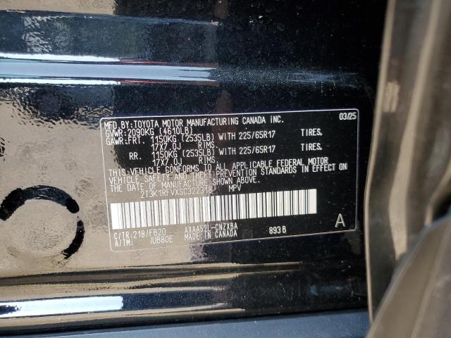 2T3K1RFVXSC322318 - 2025 TOYOTA RAV4 LE BLACK photo 14