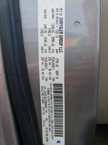 2C4RC1BG1DR690870 - 2013 CHRYSLER TOWN & COU TOURING SILVER photo 12