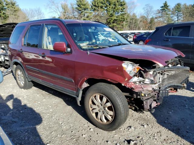 JHLRD78885C028197 - 2005 HONDA CR-V EX RED photo 4