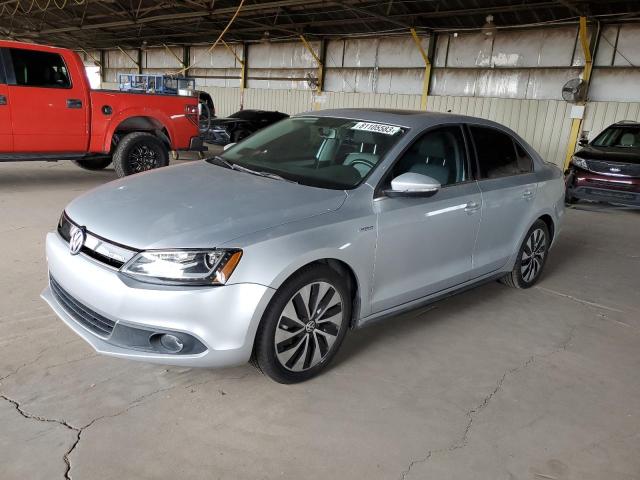 3VW637AJXEM248789 - 2014 VOLKSWAGEN JETTA HYBRID SILVER photo 1