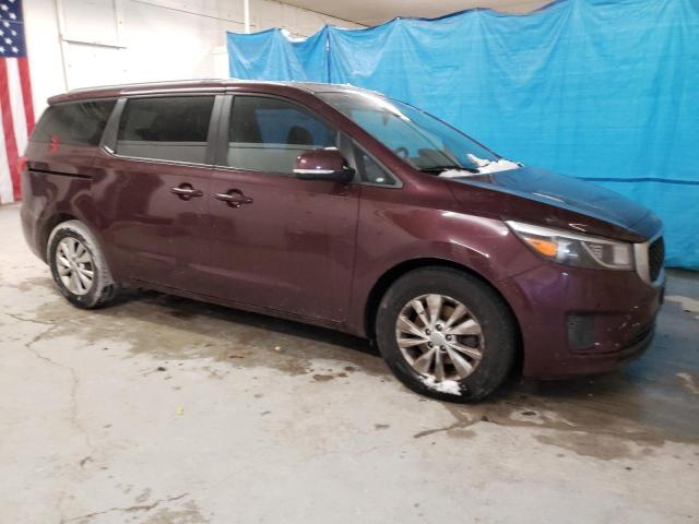 KNDMB5C12H6333337 - 2017 KIA SEDONA LX BURGUNDY photo 4