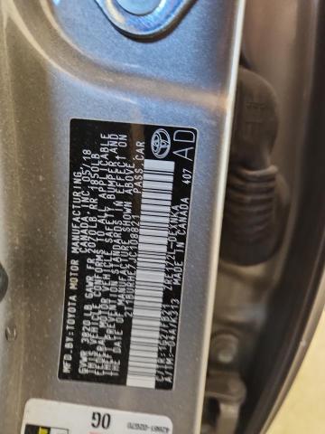 2T1BURHE7JC108821 - 2018 TOYOTA COROLLA L SILVER photo 12