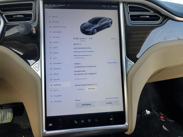 5YJSA1H15EFP37700 - 2014 TESLA MODEL S Graphite photo 9