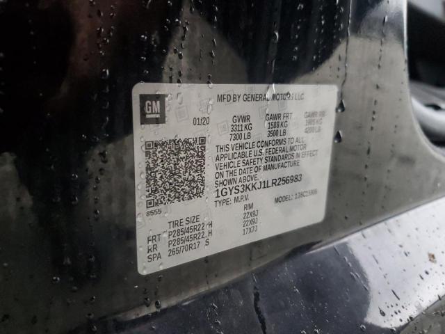 1GYS3KKJ1LR256983 - 2020 CADILLAC ESCALADE ESV PLATINUM შავი ფოტო 13