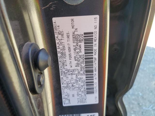 3TMLU4EN9EM155261 - 2014 TOYOTA TACOMA DOUBLE CAB GRAY photo 13