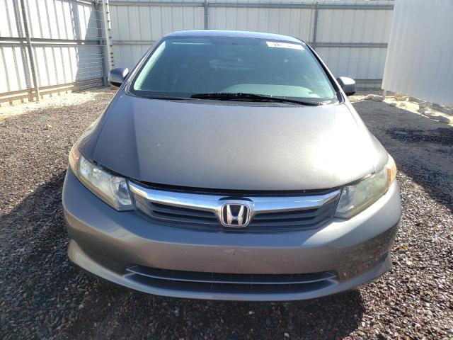 2HGFB2E55CH579458 - 2012 HONDA CIVIC LX GRAY photo 5