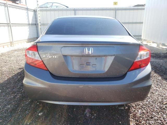 2HGFB2E55CH579458 - 2012 HONDA CIVIC LX GRAY photo 6