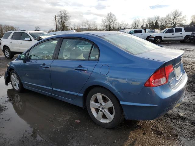 1HGFA16867L114153 - 2007 HONDA CIVIC EX BLUE photo 2